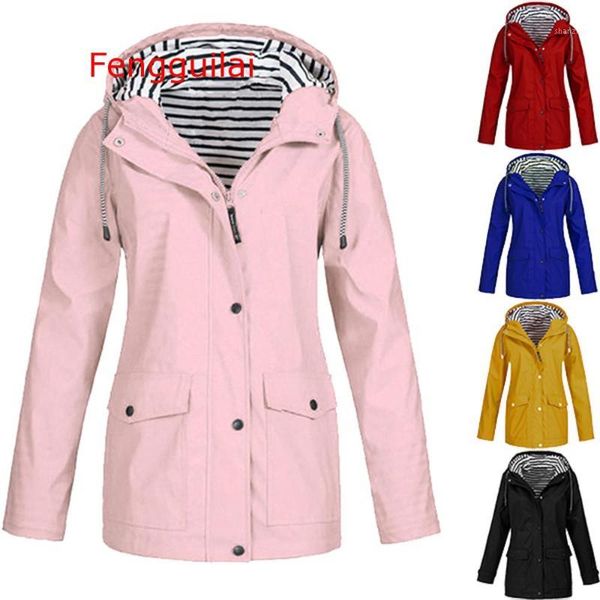 women coat 2019 autumn and winter jacket solid rain outdoor plus waterproof hooded raincoat windproof zipper coat s-5xl1, Black;brown
women coat 2019 autumn and winter jacket solid rain outdoor plus waterproof hooded raincoat windproof zipper coat s-5xl1, Black;brown