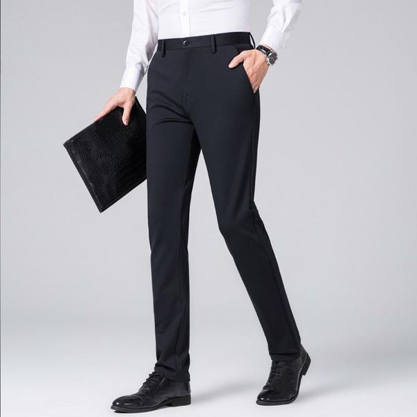 men's suits & blazers spring elastic casual winter navy blue long dress pants man slim fit straight formal suit plus size business offi, White;black
men's suits & blazers spring elastic casual winter navy blue long dress pants man slim fit straight formal suit plus size business offi, White;black