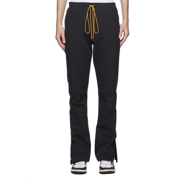 2021 new rhude sweatpants men women 1:1 drawstring stitching split terry casual pants thickening trousers 5vbt, Black
2021 new rhude sweatpants men women 1:1 drawstring stitching split terry casual pants thickening trousers 5vbt, Black