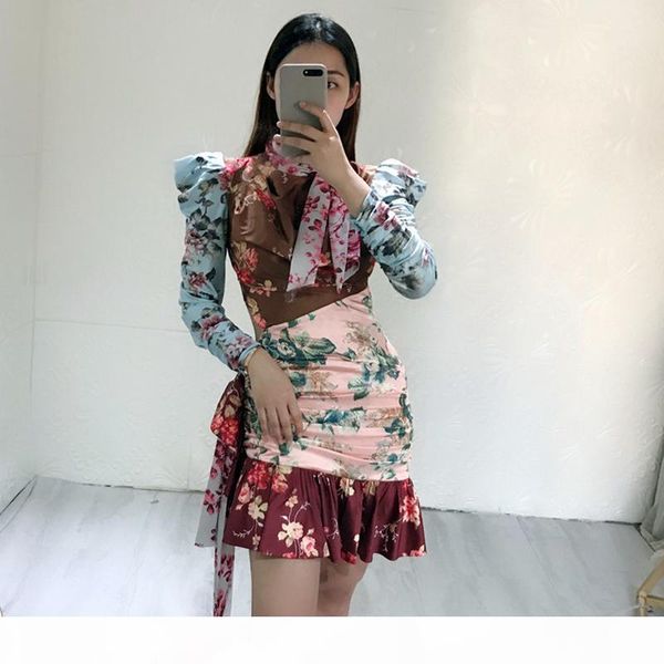 2020 runway designer floral print draped bodice vintage woman dresses mini dress self-tie tie lace short dress party vestidos, Black;gray
2020 runway designer floral print draped bodice vintage woman dresses mini dress self-tie tie lace short dress party vestidos, Black;gray