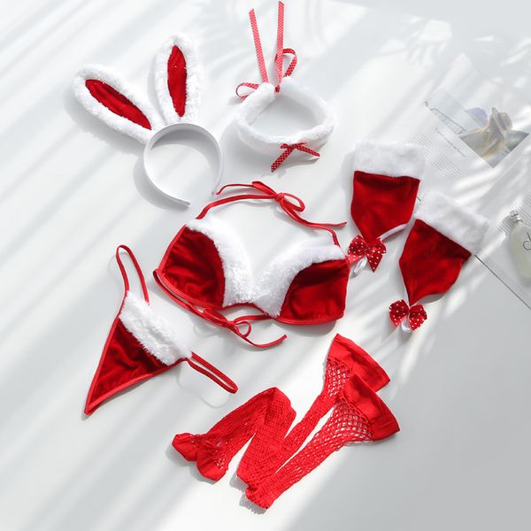 female and rabbit costume, bunny cosplay, party, bikini, erotic lingerie, babydoll, dressed like santa claus., Black
female and rabbit costume, bunny cosplay, party, bikini, erotic lingerie, babydoll, dressed like santa claus., Black