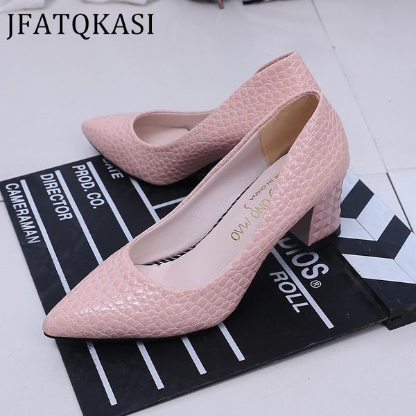 women high heels spring pointed snakeskin leather female pumps fashion brand thick ladies casual shoes plus size 2021 new, Black
women high heels spring pointed snakeskin leather female pumps fashion brand thick ladies casual shoes plus size 2021 new, Black
