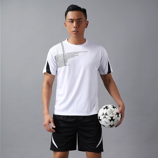 summer t-shirt short sleeve sports loose fashion youth men's casual suit, Gray