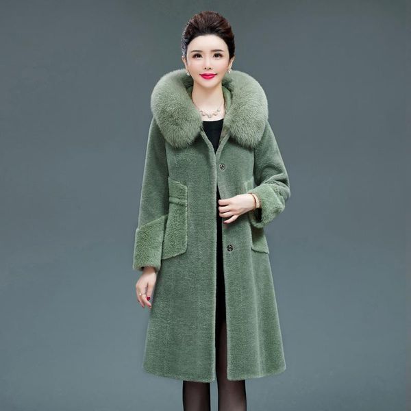 women's fur & faux 2021 women winter real coat lady genuine granular sheep shearing jacket female casual warm collar outerwear b158, Black
women's fur & faux 2021 women winter real coat lady genuine granular sheep shearing jacket female casual warm collar outerwear b158, Black