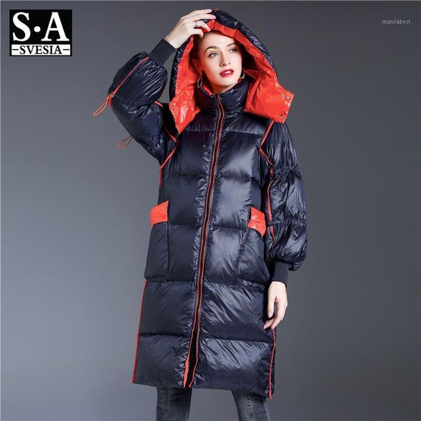 2020 women's down coats women duck down coat jackets overcoats1, Black