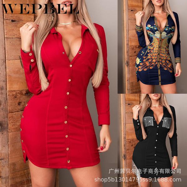 women elegant split bodycon dress casual ladies long sleeve turn down collar single breasted button pencil dress q1210, Black;gray
women elegant split bodycon dress casual ladies long sleeve turn down collar single breasted button pencil dress q1210, Black;gray