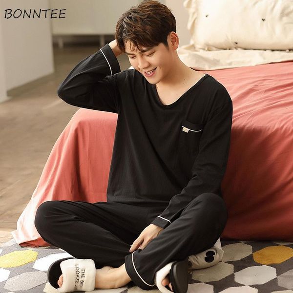 pajama sets striped sleepwear v-neck loose men night cloth home wear spring autumn long sleeve simple casual lounge1, Black;brown
pajama sets striped sleepwear v-neck loose men night cloth home wear spring autumn long sleeve simple casual lounge1, Black;brown