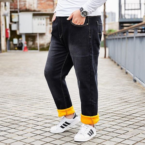 men's jeans fleece thicken warm jean famous men straight regular denim mens trousers pants -8xl1, Blue
men's jeans fleece thicken warm jean famous men straight regular denim mens trousers pants -8xl1, Blue