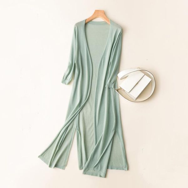 women midi long cardigan pullover summer autumn thin silk knitted cardigans female casual loose sweater coat jacket plus size 2xl ab1426, White;black
women midi long cardigan pullover summer autumn thin silk knitted cardigans female casual loose sweater coat jacket plus size 2xl ab1426, White;black