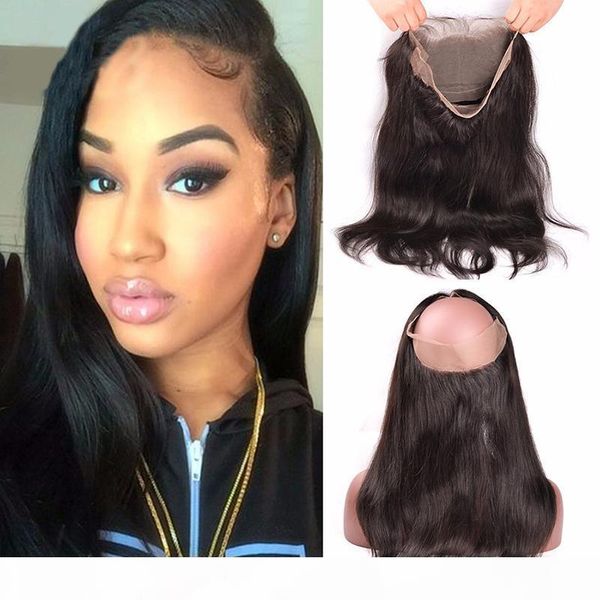 360 lace frontal 7a peruvian human hair 22*4*2lace frontal closure silk straight 360 lace virgin hair pre plucked lace frontals, Black
360 lace frontal 7a peruvian human hair 22*4*2lace frontal closure silk straight 360 lace virgin hair pre plucked lace frontals, Black