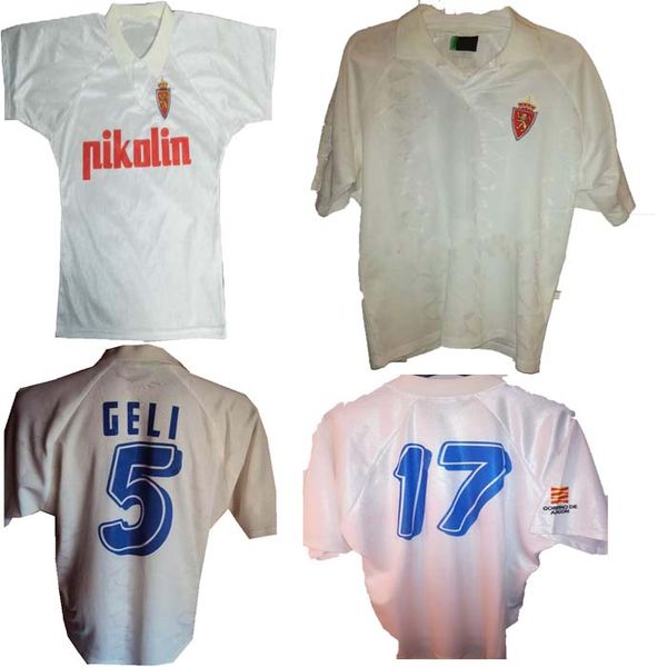 1994 1995 real zaragoza retro soccer jersey 94 95 chandal poyet pardeza nayim higuera vintage classic football shirt, Black;yellow
1994 1995 real zaragoza retro soccer jersey 94 95 chandal poyet pardeza nayim higuera vintage classic football shirt, Black;yellow