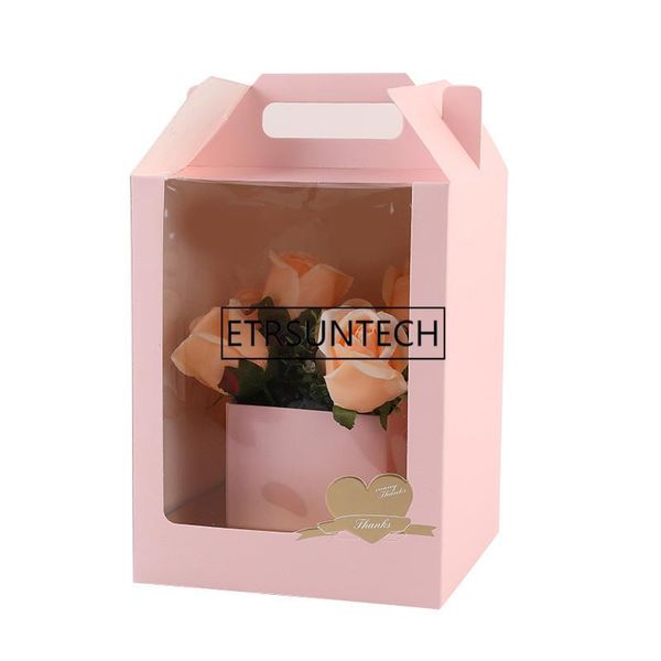 gift wrap 30pcs/lot 19x19x30cm transparent window flower box, valentine's day packing paper handbag wholesale
gift wrap 30pcs/lot 19x19x30cm transparent window flower box, valentine's day packing paper handbag wholesale