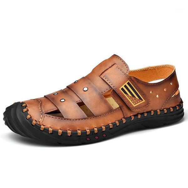 new men's sandals leather fashion beach sandals outdoor summer men's casual shoes breathable flats mens shoes 38-481, Black
new men's sandals leather fashion beach sandals outdoor summer men's casual shoes breathable flats mens shoes 38-481, Black
