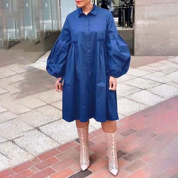 2021 solid knee-length dress fashion women's autumn sundress vonda casual ruffle vestidos female long sleeve bohemian dress robe, Black;gray
2021 solid knee-length dress fashion women's autumn sundress vonda casual ruffle vestidos female long sleeve bohemian dress robe, Black;gray