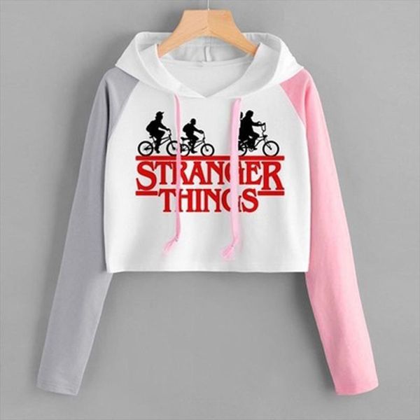 stranger things women summer crop hoody long sleeve hooded crop hoodies sweatshirts pink clothing womens cropped hoodie, Black
stranger things women summer crop hoody long sleeve hooded crop hoodies sweatshirts pink clothing womens cropped hoodie, Black