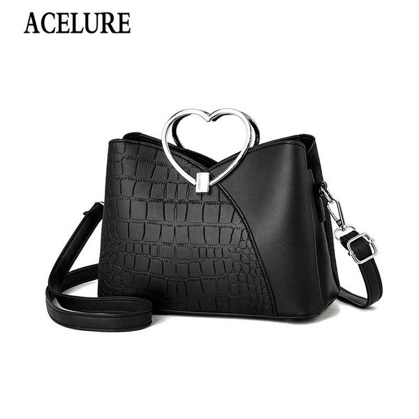 acelure elegant ladies messenger bags alligator pu leather shoulder bags for women metal heart handle handbags fashion purse
acelure elegant ladies messenger bags alligator pu leather shoulder bags for women metal heart handle handbags fashion purse