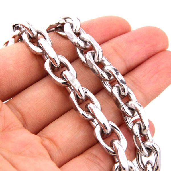 chains white stainless steel rolo oval link chain men's necklace & bracelet 7-40inch for choosing, Silver
chains white stainless steel rolo oval link chain men's necklace & bracelet 7-40inch for choosing, Silver