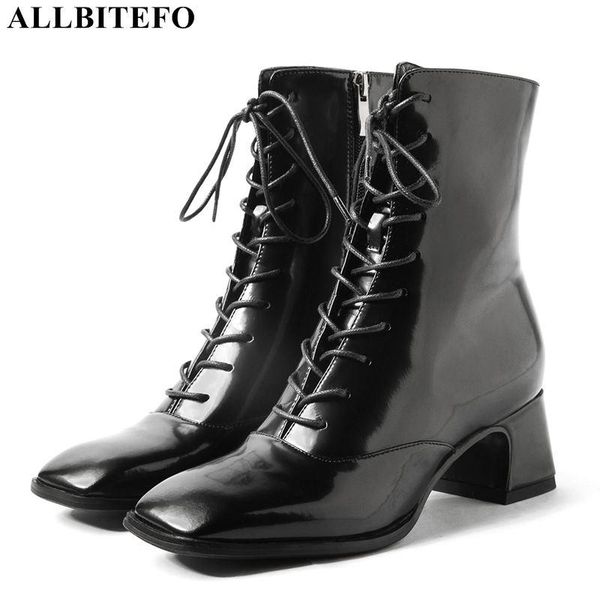 allbitefo real genuine leather high heels fashion ankle boots for women brand thick heels women boots girls motocycle, Black
allbitefo real genuine leather high heels fashion ankle boots for women brand thick heels women boots girls motocycle, Black