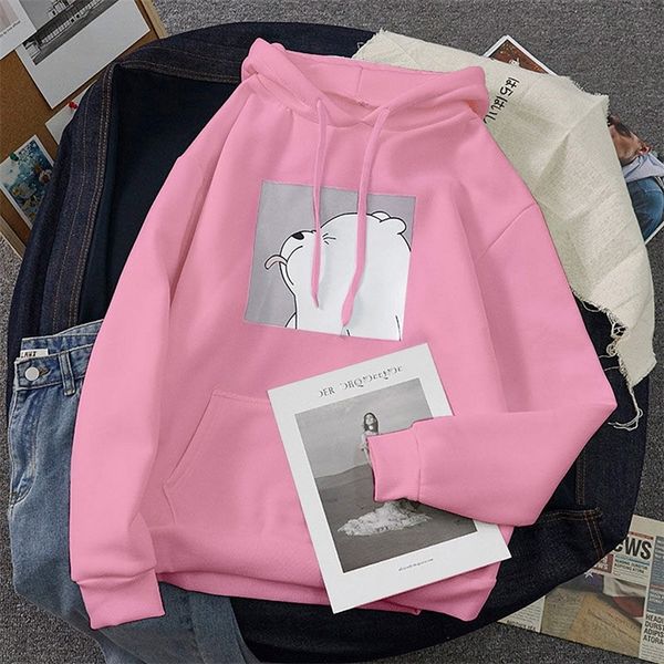harajuku cartoon bear print hoodies women casual long sleeve loose hooded sweatshirt autumn winter fleece hoody pullover lj201103, Black
harajuku cartoon bear print hoodies women casual long sleeve loose hooded sweatshirt autumn winter fleece hoody pullover lj201103, Black