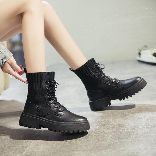 boots fashion winter women shoes leather lace-up autumn bota feminina designer woman calzado mujer high pu1, Black
boots fashion winter women shoes leather lace-up autumn bota feminina designer woman calzado mujer high pu1, Black