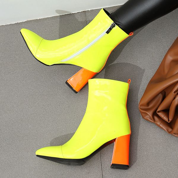 candy color патентные кожаные ботильонные ботильонные ботильщики high sace botas mujer осень зима на молнии сапоги женские женские ботинки, Black
candy color патентные кожаные ботильонные ботильонные ботильщики high sace botas mujer осень зима на молнии сапоги женские женские ботинки, Black