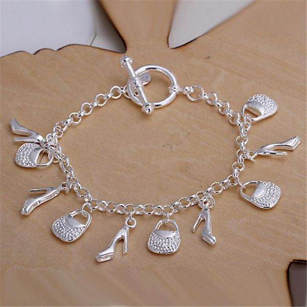 silver color shoe bag women cute lady charms wedding bracelets fashion jewelry christmas gifts h108 h jllhtx, Black
silver color shoe bag women cute lady charms wedding bracelets fashion jewelry christmas gifts h108 h jllhtx, Black