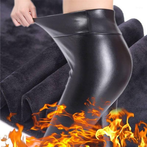 women plus size l xl winter pants water proof faux leather pant elastic high waist thick cashmere leggings female pu warm pant1, Black;white
women plus size l xl winter pants water proof faux leather pant elastic high waist thick cashmere leggings female pu warm pant1, Black;white