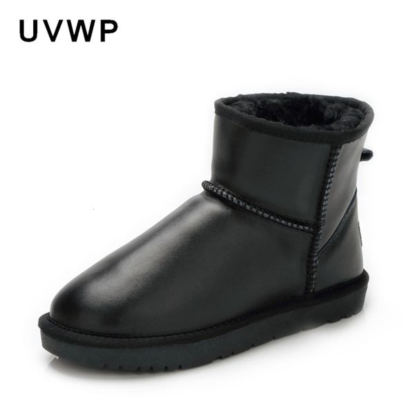 fashion waterproof women's genuine leather snow female warm short ankle winter shoes women boots, Black
fashion waterproof women's genuine leather snow female warm short ankle winter shoes women boots, Black