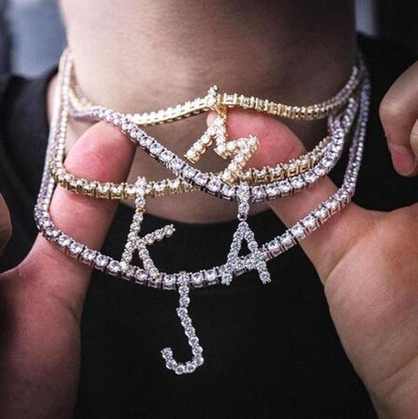 chains luxury men women hip hop name 5mm cz tennis chain bubble letter necklaces alphabet charm pendants jewelry, Silver
chains luxury men women hip hop name 5mm cz tennis chain bubble letter necklaces alphabet charm pendants jewelry, Silver