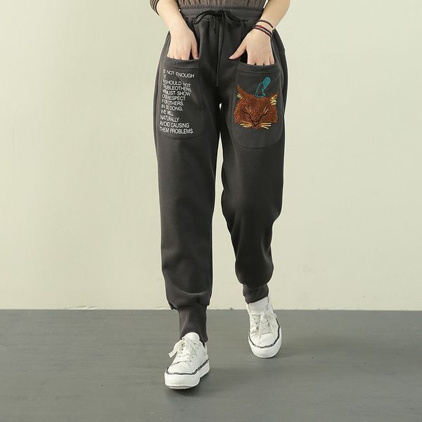 winter 2021 women's new high jogger pant woman fashion pocket loose cashmere pants warm i6eu, Black;white
winter 2021 women's new high jogger pant woman fashion pocket loose cashmere pants warm i6eu, Black;white