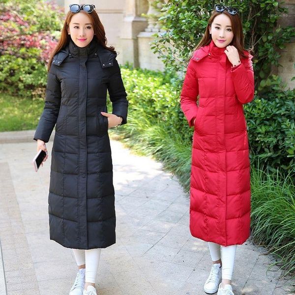 women 2020 winter fashion long white duck down coat female thicken slim hooded jacket warm solid color windproof outwear p1051, Black
women 2020 winter fashion long white duck down coat female thicken slim hooded jacket warm solid color windproof outwear p1051, Black