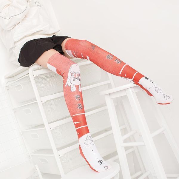 fashion women stockings 3d printed funny cute cartoon red stockings anime secondary high knee silk girl1, Black;white
fashion women stockings 3d printed funny cute cartoon red stockings anime secondary high knee silk girl1, Black;white