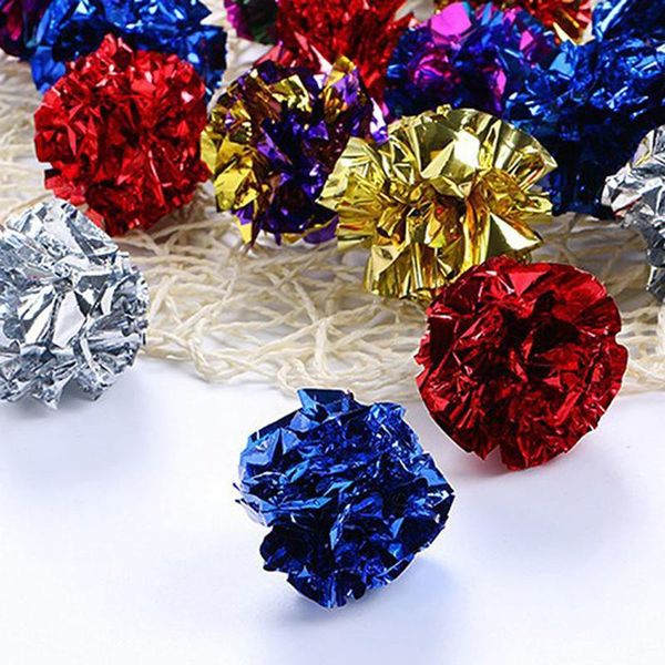 cat toys 2pcs random color crinkle ball toy interactive mini sound funny favor for kitten accessories
cat toys 2pcs random color crinkle ball toy interactive mini sound funny favor for kitten accessories