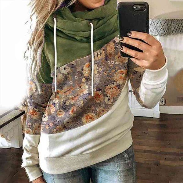 fashion flower printed splicing hoodies women casual winter autumn long sleeve ladies hoodie clothes, Black
fashion flower printed splicing hoodies women casual winter autumn long sleeve ladies hoodie clothes, Black