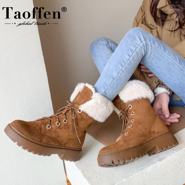 taoffen real leather women snow boots fashion platform cross strap warm fur winter shoes woman high heel short boot size 34-391, Black
taoffen real leather women snow boots fashion platform cross strap warm fur winter shoes woman high heel short boot size 34-391, Black