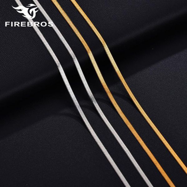 firebros 2021 rose gold/silver color blade chains on neck 316l stainless steel flat snake chain necklace women men jewelry gift
firebros 2021 rose gold/silver color blade chains on neck 316l stainless steel flat snake chain necklace women men jewelry gift