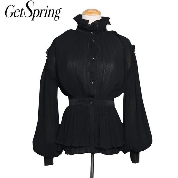 getspring women shirt lantern sleeve ruffles vintage balck white woman blouses shirts long sleeve casual women bloues 2020
getspring women shirt lantern sleeve ruffles vintage balck white woman blouses shirts long sleeve casual women bloues 2020