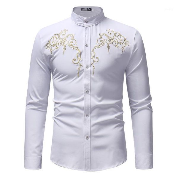 2020 summer new men's long-sleeved shirts fashion printed shirt men stand-up collar , european size s l xl1, White;black
2020 summer new men's long-sleeved shirts fashion printed shirt men stand-up collar , european size s l xl1, White;black
