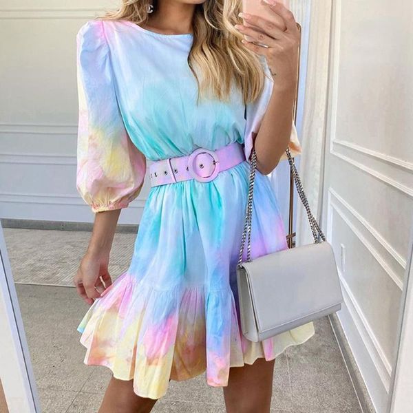 2021 fashion womens casual loose tie-dye printed round neck half sleeve dress womens tie dye fashion vestido de mujer#s, Black;gray
2021 fashion womens casual loose tie-dye printed round neck half sleeve dress womens tie dye fashion vestido de mujer#s, Black;gray