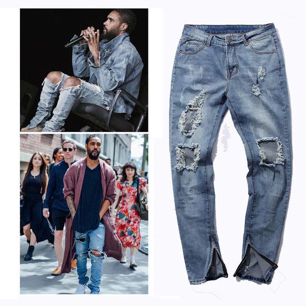 2020 side zipper design stretch ripped men jeans hip hop slim fit brand demin destroyed trousers size 30-36 blue swag pants1
2020 side zipper design stretch ripped men jeans hip hop slim fit brand demin destroyed trousers size 30-36 blue swag pants1