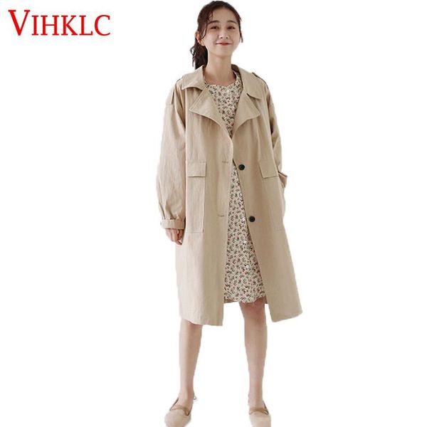 2020 autumn windbreaker jacket button pockets loose long section thin section korean style casual chic fashion new x32, Tan;black
2020 autumn windbreaker jacket button pockets loose long section thin section korean style casual chic fashion new x32, Tan;black