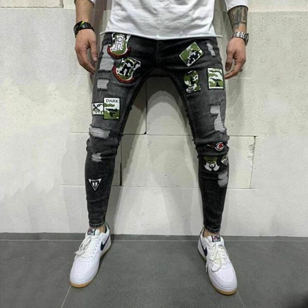 men's jeans 2021 spring and autumn trend high street patch embroidery beggar pants slim casual stretch men's small feet jeans1, Blue
men's jeans 2021 spring and autumn trend high street patch embroidery beggar pants slim casual stretch men's small feet jeans1, Blue