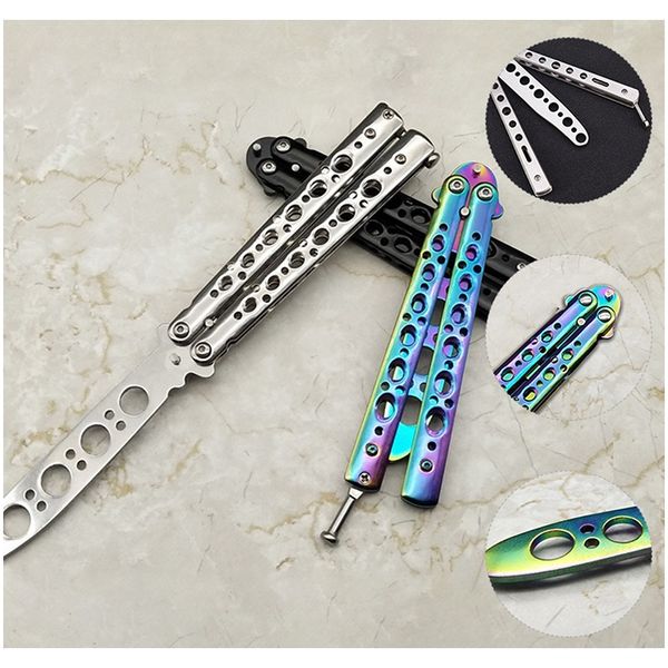 colorful stainless steel knife butterfly training knife outdoor knife competition blunt tool no blade balisong trainer1 f wmtfwl
colorful stainless steel knife butterfly training knife outdoor knife competition blunt tool no blade balisong trainer1 f wmtfwl