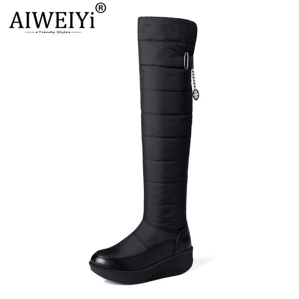 boots aiweiyi snow women fashion waterproof non-slip outdoor plus velvet winter cotton shoes over the knee, Black
boots aiweiyi snow women fashion waterproof non-slip outdoor plus velvet winter cotton shoes over the knee, Black