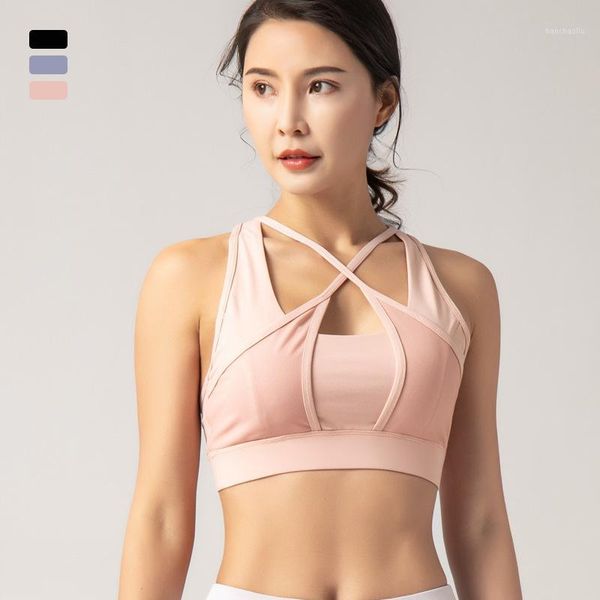 gym clothing sports bra woman high impact support fitness running push up yoga underwear workout training breathable vest1, White;black
gym clothing sports bra woman high impact support fitness running push up yoga underwear workout training breathable vest1, White;black