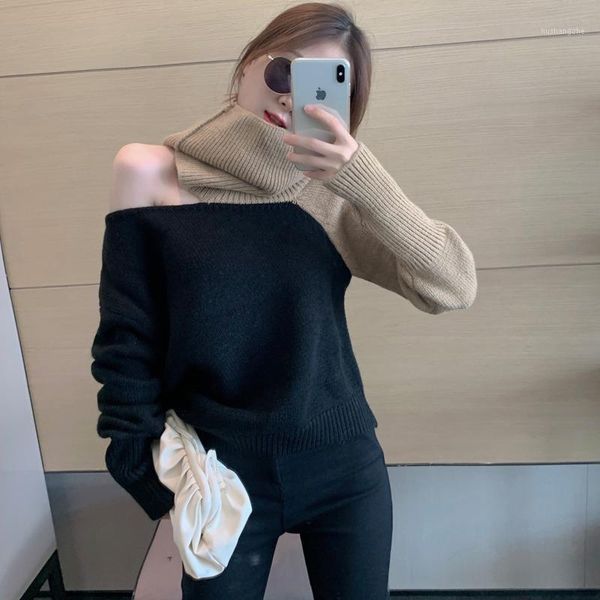 new fashion korean goddess fan high neck sweater women's ins ultra fire off shoulder long sleeve, White;black
new fashion korean goddess fan high neck sweater women's ins ultra fire off shoulder long sleeve, White;black