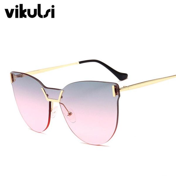 sunglasses rimless cat eye women brand designer fashion gradient women's cool eyewear for men uv400 oculos, White;black
sunglasses rimless cat eye women brand designer fashion gradient women's cool eyewear for men uv400 oculos, White;black