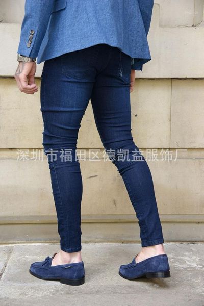men's wear trend with holes jeans tight-fit skinny pants zipper europe and america big brand men europe and america selling1, Blue
men's wear trend with holes jeans tight-fit skinny pants zipper europe and america big brand men europe and america selling1, Blue