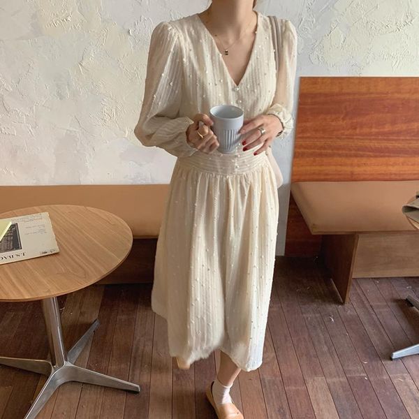 casual dresses real s 2021 women's spring and autumn fashion french retro gentle waist slimming chiffon v-neck dress w12, Black;gray
casual dresses real s 2021 women's spring and autumn fashion french retro gentle waist slimming chiffon v-neck dress w12, Black;gray