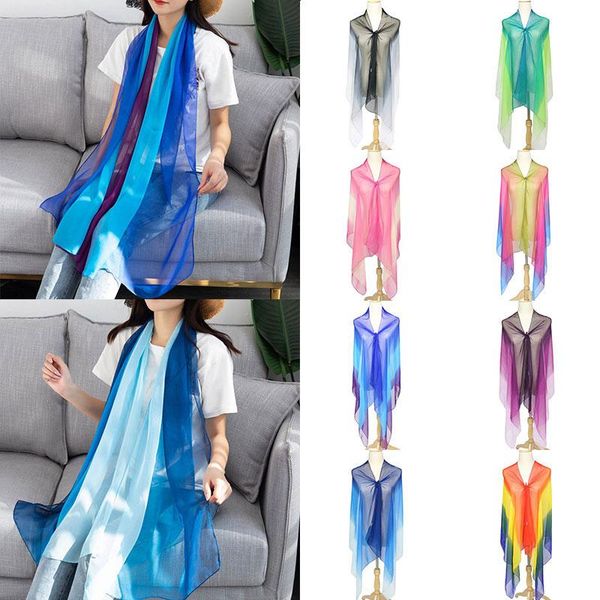 180*70cm 2020 thin women silk scarf georgette gradient color scarf plus size soft bandana long shawl oversize sunscreen scarves, Blue;gray
180*70cm 2020 thin women silk scarf georgette gradient color scarf plus size soft bandana long shawl oversize sunscreen scarves, Blue;gray